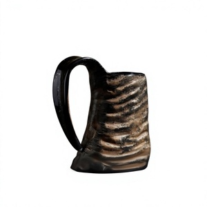 Cuerno Vikingo de Alta Calidad para Beber, Hecho a Mano con Borde de Latón, Ecológico, Regalo de Navidad, Logotipo Personalizado, Artesanía Personalizada - Product Image 1