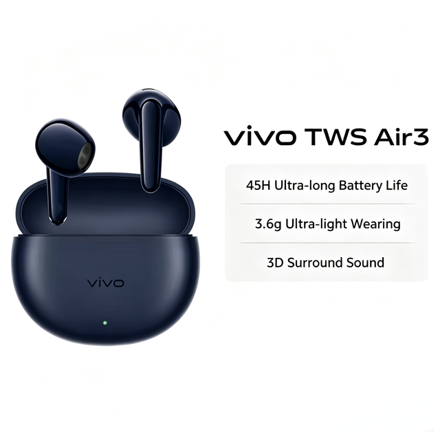 2026 VIVO TWS Air3 Air 3 Earbuds Earphone Wholesale Headphones 45 Hours Premium Cool Wireless Headphones for Vivo Ai Life