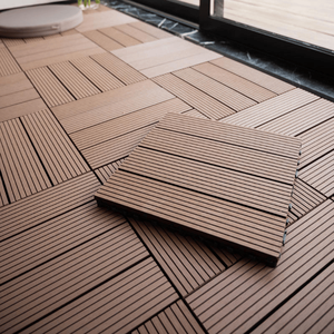 Dalles de terrasse en <span class=keywords><strong>bois</strong></span> composite WPC à clipser pour extérieur, co-extrusion, pour balcon et terrasse - Product Image 1