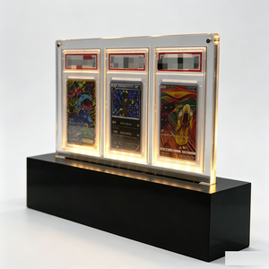 Hot Sale Premium Sleek Illuminated Acrylic Card <b>Stand</b> Enhanced Visibility Collectible Slab Holder for TCG Card Display - Product Image 4