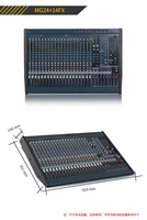 Console de Mixage Audio Professionnelle MG24 à 24 Canaux pour Karaoké, DJ, Vidéo et Éclairage avec Processeur d'Effets Numériques