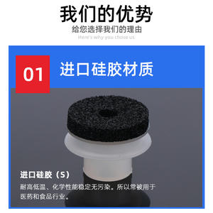 Boquilla Neumática de Esponja de Gran Cabezal, de Una/Dos/Tres Capas, para Superficies Rugosas, Ventosa de Vacío, Accesorios para Brazos Robóticos - Product Image 4