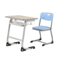 En promotion : Ensembles bureau et chaise pour étudiants, mobilier scolaire, chaise de classe, tables et chaises métalliques réglables en hauteur