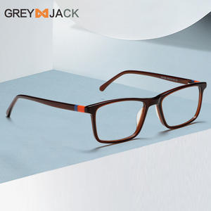 กรอบแว่นตา Greyjack ทรงสี่เหลี่ยม รุ่น Ac1009 แบบเต็มกรอบ กันลื่น สำหรับทุกเพศ วัสดุโลหะแผ่น แว่นสายตา - Product Image 1