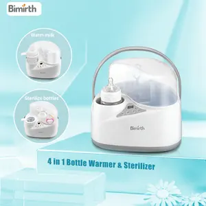 取暖器快速装运智能发光二极管显示器Bimirth bpa免费4合1电动母乳取暖器消毒器