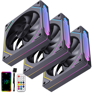 Snowman GK hiệu suất cao 120mm argb không dây nối người hâm mộ chơi game mới lăng kính PC trường hợp 3pcs Kit làm mát không khí mát nhôm <span class=keywords><strong>CPU</strong></span> - Product Image 4