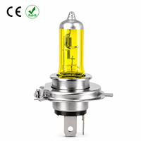 Vente d'usine, ampoules halogènes en verre de quartz H4 12V 100/90W, lumière dorée, ampoule de phare de voiture, certificat CE RoHS