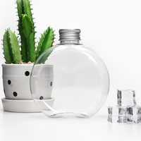 Bouteilles en plastique PET rondes transparentes jetables sans BPA de 320 ml pour jus de fruits, vin et autres boissons – Vente en gros