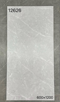 Carreaux de sol en céramique modernes nordiques, grand format 1200*600, gris clair mat, imitation pierre texturée, pour intérieur et entrepôt