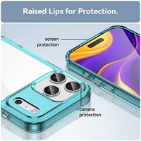 Coque Ultra Fine Transparente pour iPhone 18 Pro Max 17 Pro Max Air 17e 16 Plus 15 Pro, Bumper en Gel Caoutchouc, Dos Transparent Cristallin
