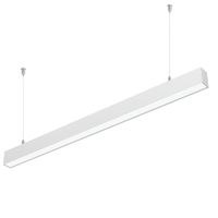 RONSE personnalisé 50W 4ft LED carré linéaire pendentif lumière profilé en aluminium avec connecteur scellé Ip20 suspendu vers le haut