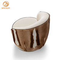 Ensemble de chaises de loisirs à imprimé léopard, meubles de salon modernes et confortables