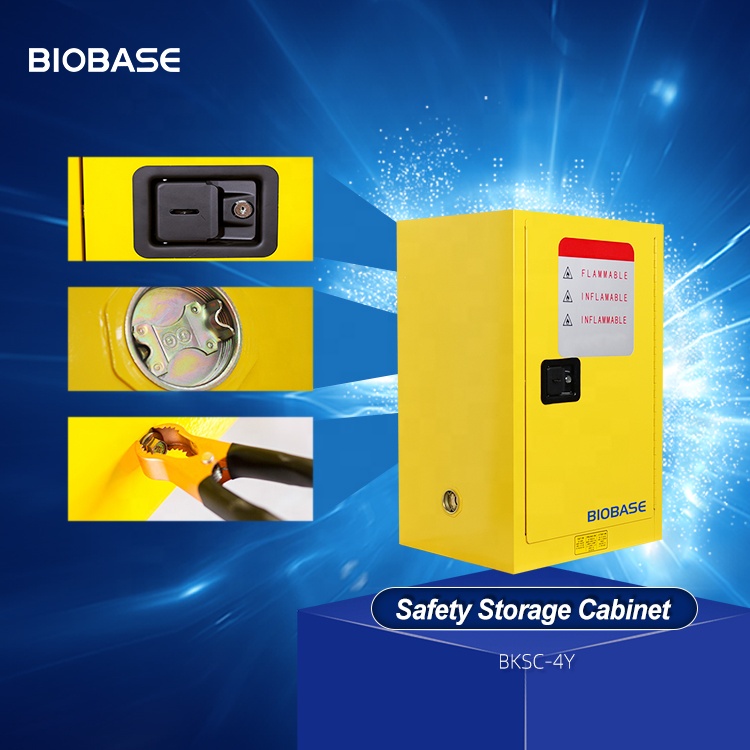 Шкаф для хранения легковоспламеняющихся химикатов от производителя, BKSC-4Y для лаборатории и больницы