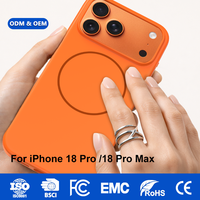 Vente en gros d'étuis magnétiques mats ultra transparents pour iPhone 18 Pro/Pro Max avec protection contre les chocs, anti-poussière, anti-empreintes digitales, style luxueux