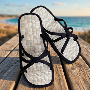 Chanclas de Verano y Otoño con Logotipo Personalizado, de Seagrass, Cálidas, para Interiores y Exteriores, para Hombre y Mujer, con Suela de Goma y Forro de Polvo de Canela - Product Image 2
