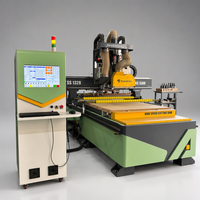 Machine de découpe, perçage, rainurage et gravure automatique CNC ATC pour panneaux, placards et meubles en bois