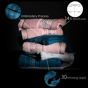 Bán buôn bán hot chất lượng cao khách sạn sang trọng tùy chỉnh 100% <span class=keywords><strong>cotton</strong></span> rắn màu mặt khăn tay khăn Set với logo - Product Image 3