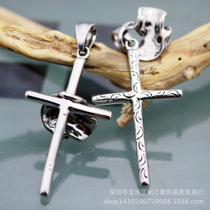 yunnique Stainless Steel Skull And Cross Pendant Themed Pendants For <b>Necklace</b> White Red Black Color - Product Image 3