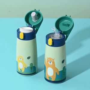 Stainless Steel Vacuum Insulated Thermos <b>With</b> Modern Design - Product Image 3