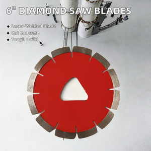 OEM Customizable 150mm DIY Grade <strong>Diamond</strong> Early Entry Saw Blades 6 Inch Laser Welded Green Concrete Aggregate Cutting Polished - Product Image 2