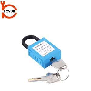 Grillete de llave de plástico de nailon de 25mm de <span class=keywords><strong>China</strong></span> en varios colores Candado de seguridad de lote industrial a buen precio - Product Image 3