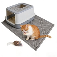 Tapis d'alimentation pour animaux de compagnie en PVC imperméable, motif dessin animé, luxe moderne, rayé, doux, pour chiens et chats, vente en gros