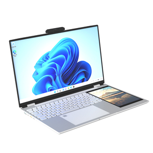 Dubbel Scherm Notebook Draagbare <span class=keywords><strong>Computer</strong></span> 15.6 Inch + 7Inch Laptop Pc Inter N95 Cpu 8/16Gb Ram + 128/256/512/1Tb Ssd Laptop - Product Image 4