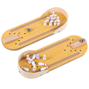 Table Top Mini <span class=keywords><strong>Bowling</strong></span> Game Set-Planche en bois de table Mini Arcade Desktop pour adolescents adultes pour hommes femmes - Product Image 6