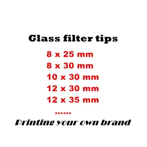 Benutzer definierte New Style Glas filters pitze einfache Reinigung für eine gute Gesundheit