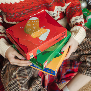 KTS411 2022 nouvel an personnalisé coton <span class=keywords><strong>fantaisie</strong></span> coloré cadeau de vacances joyeux drôle joyeux noël chaussettes d'équipage pour hommes femmes - Product Image 5