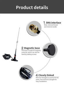 Antena Exterior de Alta Ganancia Ebyte OEM/ODM TX2400-XPH-300 2.4GHz 8dBi con Ventosa - Product Image 4