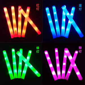 DAMAI LED Light up <b>Foam</b> Sticks Color Changing Glow Party Supplies for Halloween Raves Concert Plastic Material New Year - Product Image 2