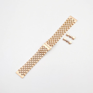 <span class=keywords><strong>Bracelet</strong></span> de <span class=keywords><strong>montre</strong></span> en acier inoxydable avec logo personnalisé 20mm <span class=keywords><strong>22mm</strong></span>, fermoir papillon, accessoires solides, <span class=keywords><strong>bracelet</strong></span> en métal - Product Image 3