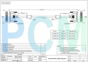 Kabel Modul I/O DB62 Male to Male Kompatibel dengan Advantech Seri PCL-10162 untuk Komunikasi Serial Otomasi DAQ Industri - Product Image 6