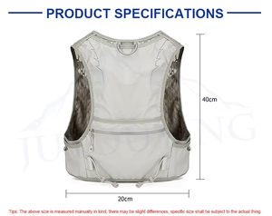 Chaleco de Hidratación Personalizado para Correr al Aire Libre, Chaleco de Senderismo Reflectante Ligero, Mochila para Maratón - Product Image 6