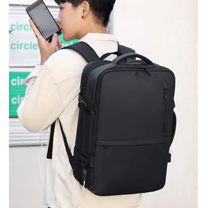 Custom Black Expandable Outdoor <b>Student</b> <b>Backpack</b> Large Capacity Notebooks Travel Adventures <b>Backpack</b> - Product Image 5