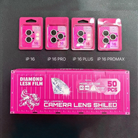 Protection d'objectif d'appareil photo en verre trempé 3D de luxe avec revêtement diamant pour Tecno Protection d'objectif d'appareil photo pour ISansung