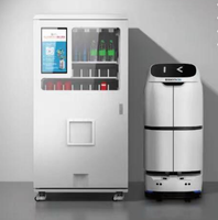 Robot de livraison autonome Hot Keenons W3 W3 Lite pour hôtels, avec ascenseur et livraison sans contact d'articles multi-compartiments - En stock