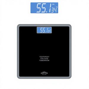 Báscula de Baño Digital Electrónica Inteligente para el Hogar HOFFEN, Nuevo Diseño, 180 kg, Báscula de Vidrio, Precisión de 100 g, 1 Año de Garantía - Product Image 1