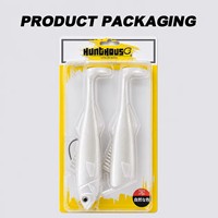 Leurre souple Paddle Tail Swimbait 200mm 150g à double hameçon coulant pour la pêche au maquereau espagnol et au bar en eau salée