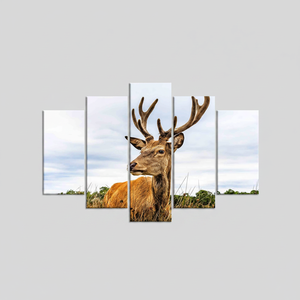 Elegant Deer <b>Canvas</b> <b>Wall</b> Art: Printed Design, Modern Wedding Decor,SET OF 5 MIX <b>CANVAS</b> - Product Image 2