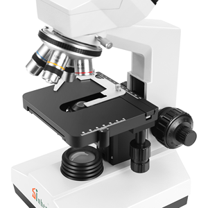 XSZ-107BN tıbbi laboratuvar biyolojik mikroskop kullanım için 4X 10X 40X optik dürbün mikroskop - Product Image 3