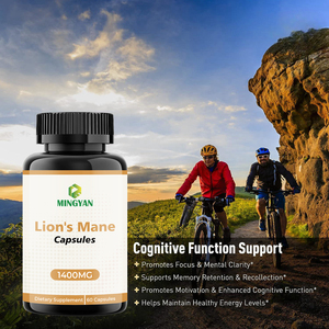 Capsules de champignons Lion's Mane OEM/ODM |   500 mg de Facteur de Croissance Nerveuse (NGF) et soutien cognitif |   Biologique, sans OGM - Product Image 2