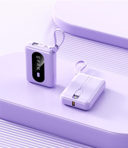 พาวเวอร์แบงค์พกพาใหม่ล่าสุด ความจุ 10000mAh จอ LED แสดงผล ชาร์จเร็ว 10W ช่องเสียบ USB ช่องเสียบ Type-C สายในตัว สำหรับโทรศัพท์ - Product Image 6