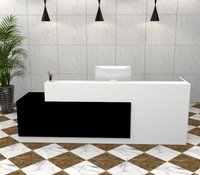 Bureau de réception convertible en bois moderne et élégant de haute qualité, directement du fabricant, pour les écoles, les hôpitaux, les gymnases, les supermarchés