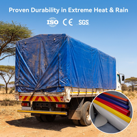 Bâche en tissu PVC enduit TAK Heavy Duty 610 g/m², rouleau de bâche imperméable haute ténacité 1000D pour couverture industrielle et de construction