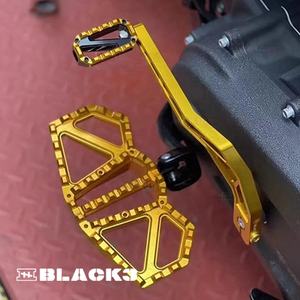 Repose-pieds <span class=keywords><strong>de</strong></span> moto Black3 Softail/Touring conception surélevée serrée étanche Dyna/XL Sportster Dragon dents repose-pieds repose-pieds - Product Image 5