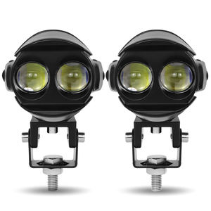 Luces LED blancas y amarillas para motocicleta, focos antiniebla/Faro de conducción para sistemas de iluminación de motocicleta, luz deportiva - Product Image 1