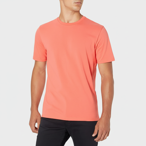 Camiseta de Manga Corta para Hombre, 100% Algodón Tejido, Talla Grande, con Logotipo Personalizado, Transpirable, de Alta Calidad, Anti-Pilling, OEM/ODM - Product Image 1