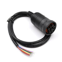 Cable para Camión OBD1 a OBD2, 9 Pines Hembra a OBD2 16 Pines